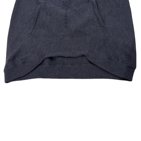 Micaela Greg Wool Tunic Sweater Blue Oversized Knit Pockets S/M - Picture 6 of 8